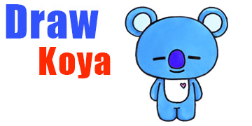 draw_bts_bt21_koya – Draw So Cute